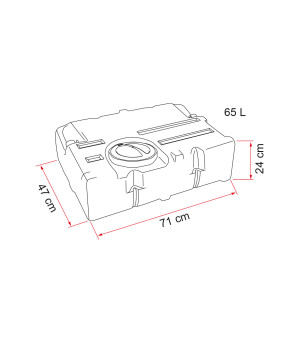 Tank 70 L acqua potabile FIAMMA - 08306-01-