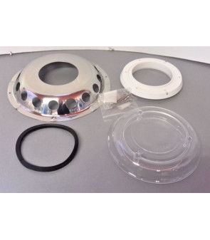 Wasserdichter Lufteinlass aus Edelstahl Ø 230x35 mit Lichtdurchlass