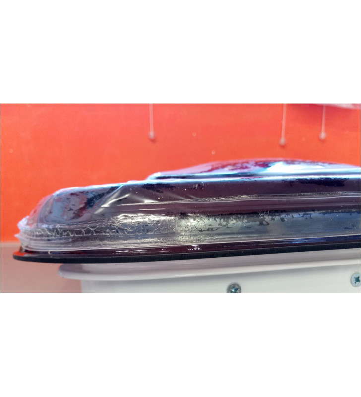 OBLO' GRIGIO FUME' 350x500 mm TELAIO ALLUM CON...