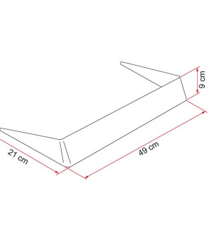 Spoiler 40 - Bianco FIAMMA 03585-01-