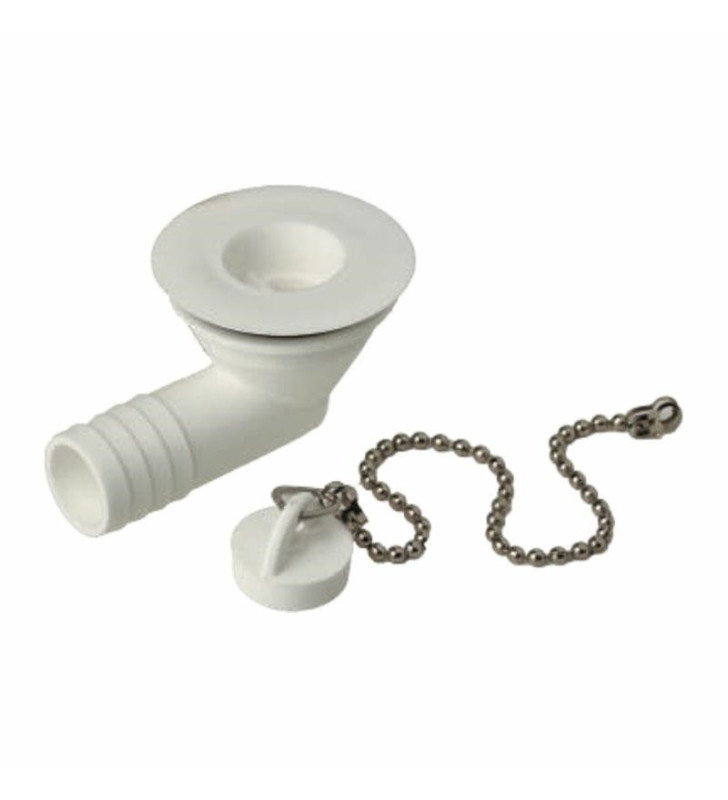 BATHROOM drain 30 mm curved PG 25 mm complete