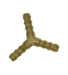 Raccordo portagomma gas a 3 vie a 120° TUBO Ph10 UNI