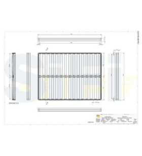 KIT COMPONIBILE RETE LETTO MATRIMONIALE 130x200