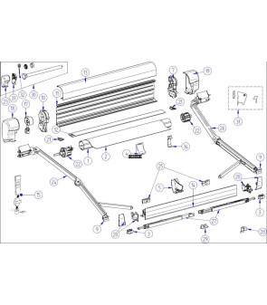 COPPIA TAPPI DX/SX BIANCHI FRONTALI 8000 - 1500601254