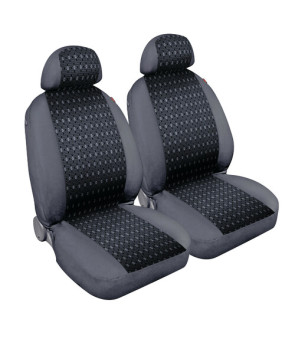 Pair of front seat covers in jacquard - Anthracite