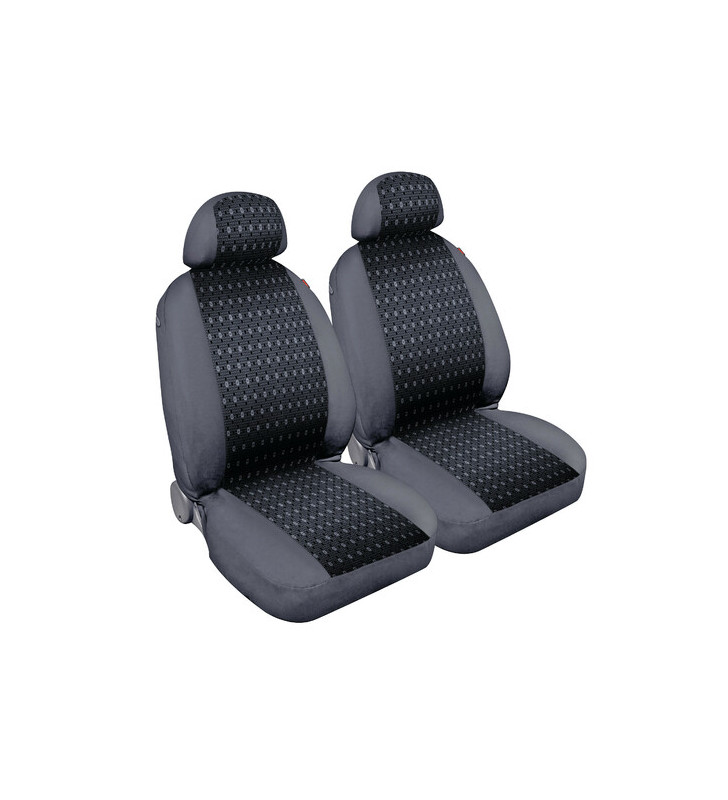 Pair of jacquard front seat covers - Blue