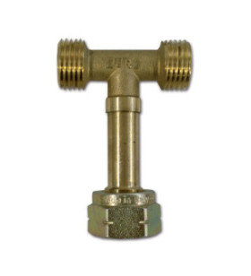 Raccordo gas 3 vie con dado centrale W20 x 1/14 SX ITALIA