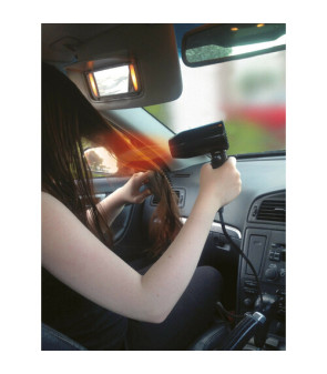 ASCIUGACAPELLI SBRINATORE NERO - 12V - 180W