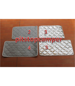 VORDERE + SEITLICHE + HINTERE VAN-INNENBLENDE, 8 oder 9 STÜCK