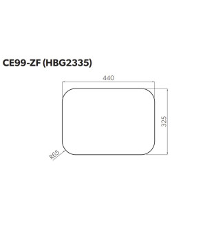 PIANO COTTURA HBG2335 2 FUOCHI CON COPERCHIO