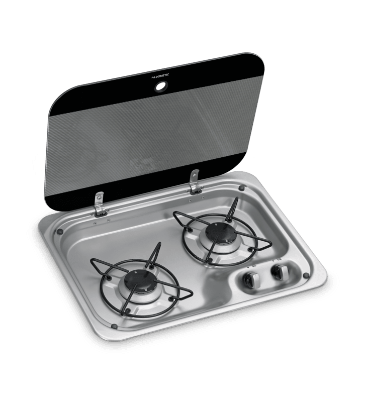 PIANO COTTURA HBG2335 2 FUOCHI CON COPERCHIO