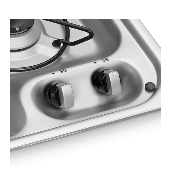 PIANO COTTURA HBG2335 2 FUOCHI CON COPERCHIO