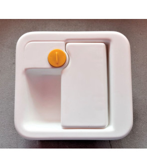 FAP 1059750128PEN Parte esterna bianca leva lunga x serratura PRO TEK no chiavi