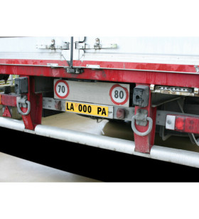 Targa ripetitrice rimorchi uso provvisorio 480x110 mm 2