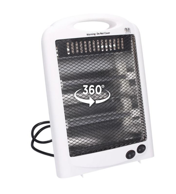 Chauffage électrique 300-600 W 2 tubes quartz...