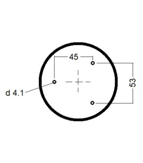 Module with 18 dual-tone SMD LEDs + courtesy light Ø 100 mm