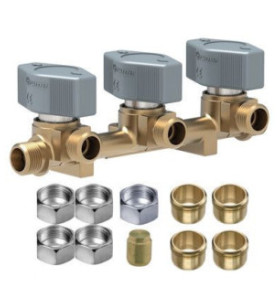 TRUMA 3-Wege-Gasventilblock 8mm graue Knöpfe