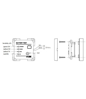Brown 12V LED MTB CBE Battery Test Panel