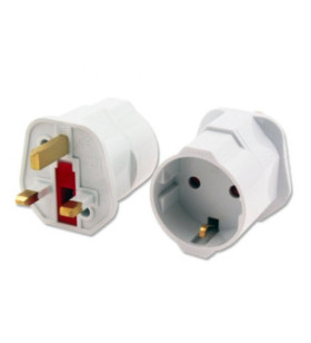 Adaptador de viaje Enchufe Schuko de la UE a enchufe del...