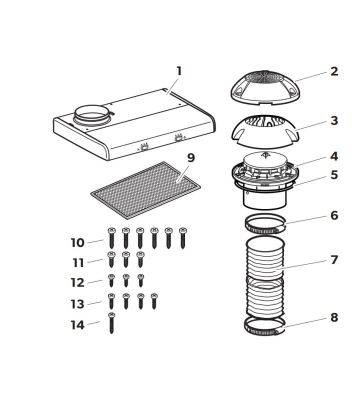 Extractor Hood Model Ck 400 DOMETIC