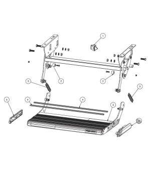 Pair of conical bumpers 19x13x18 for PROJECT 2000 step 12473