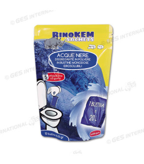 RinoKEM sachets - 15 bus x 30gr Disgregante Acque Nere