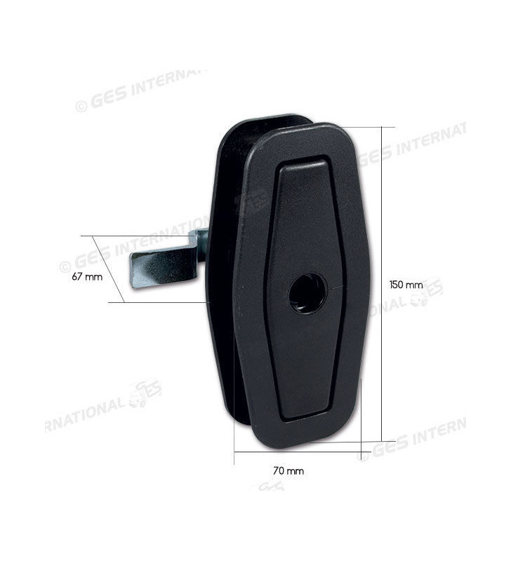 Black FIAT STS Salino Lock without Cylinder and...