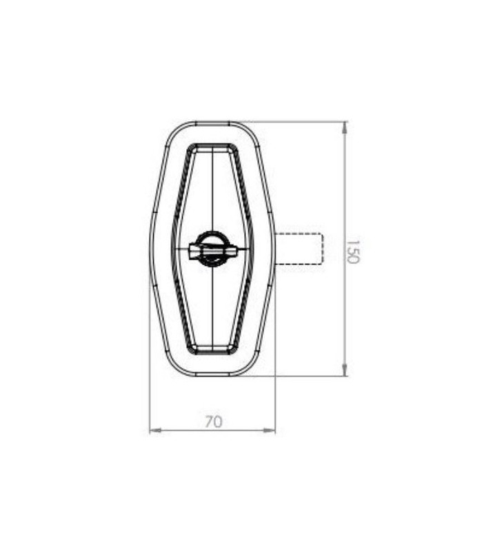 Black FIAT STS Salino Lock without Cylinder and...