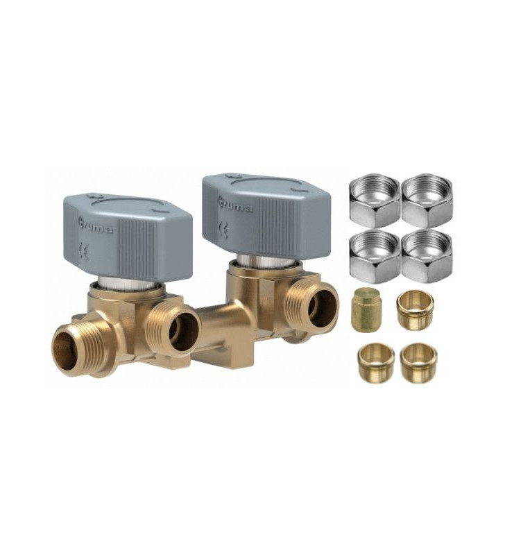 Bloque de válvulas de gas de 2 vías TRUMA 10 mm...