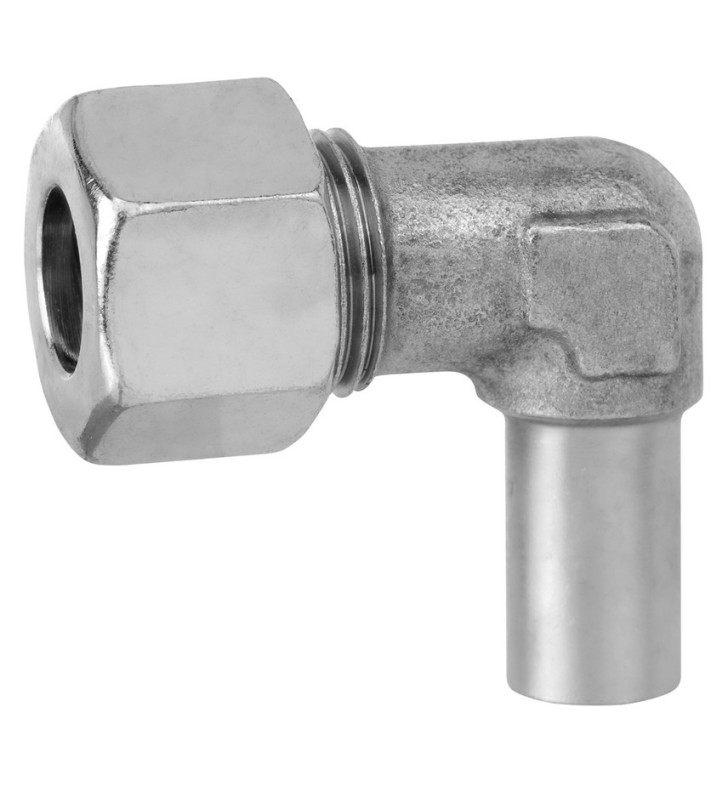 Tuyau 90° gaz acc galvanisé 8mm x 8mm