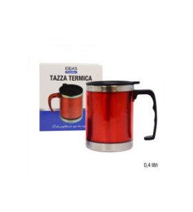Taza de viaje en acero inoxidable 0,400 lt