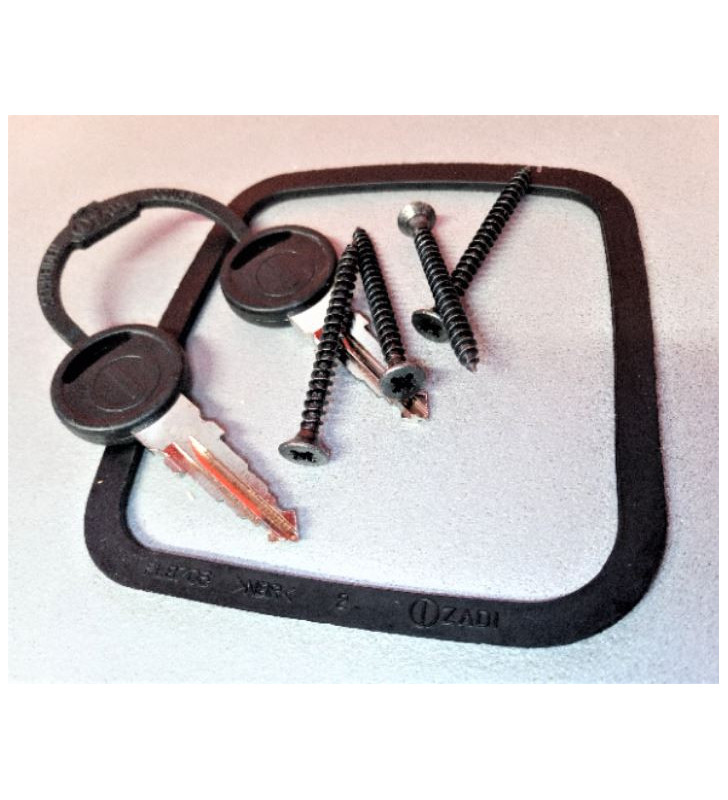 CERRADURA PUERTA EUROGARAGE STANDARD ZADI NEGRA