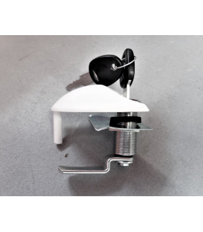 FLAP-LOCK MOON FAP DX white lock with New System cylinder and keys