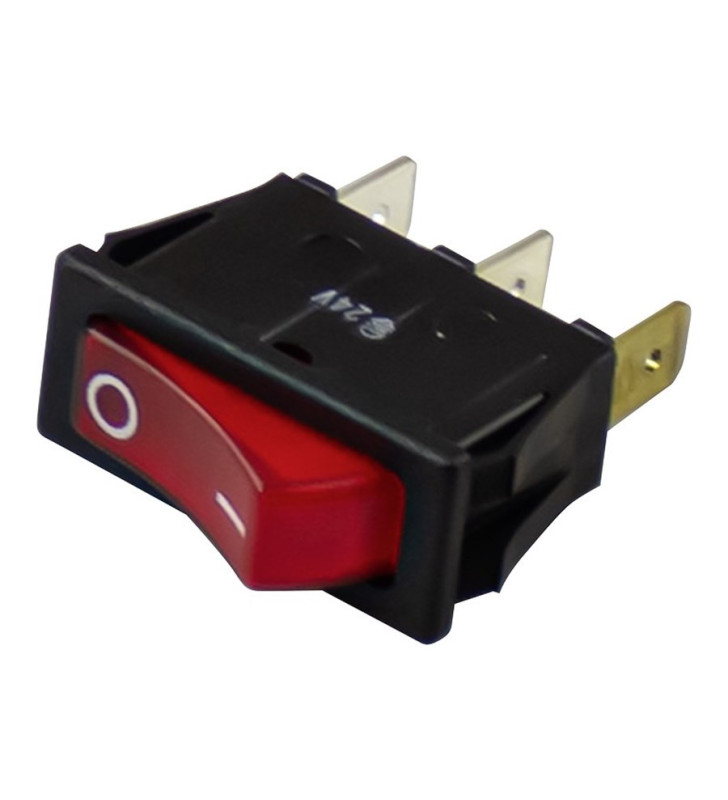 Interruttore frigo 12 V rosso vecchia serie 4/5...