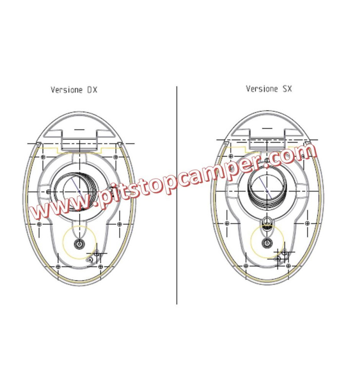 FAP Bravo DX water filler Ø 35 white no key - 9120