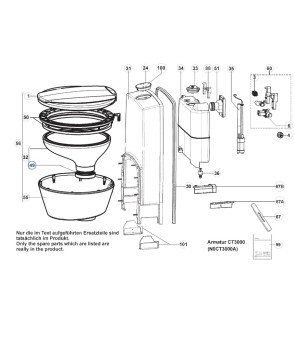 SIGILLANTE VASSOIO NERO PER WC CTS3110 DOMETIC - 2426012361