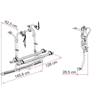 Fiamma Carry-Bike portabici PSA modelli dal 2016 Deep Black