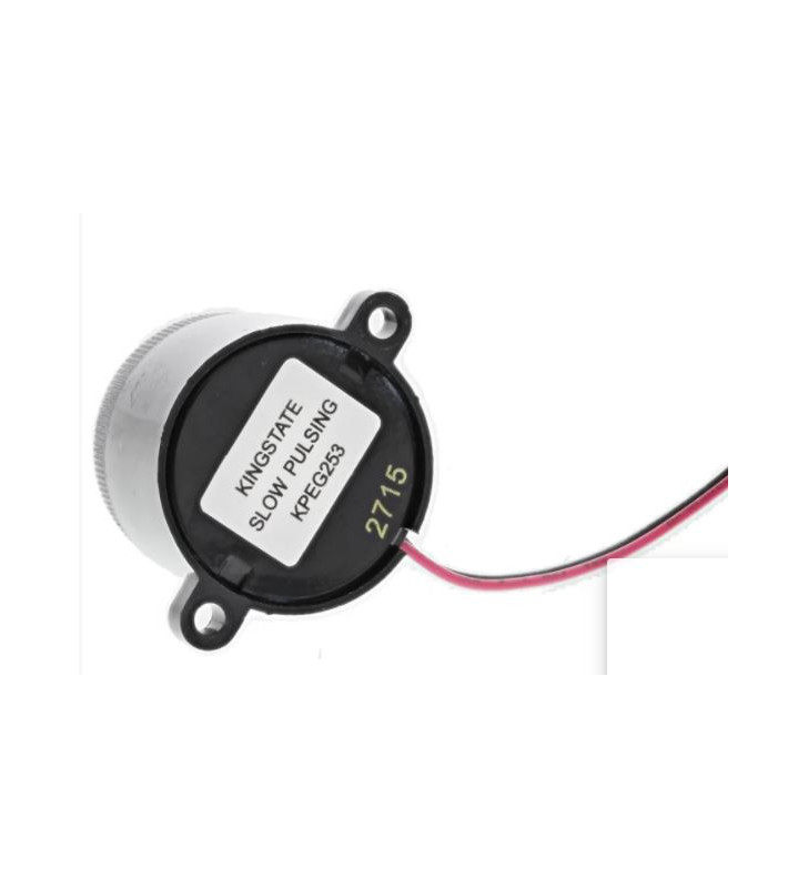 12Vdc 87dB piezo buzzer slow pulse