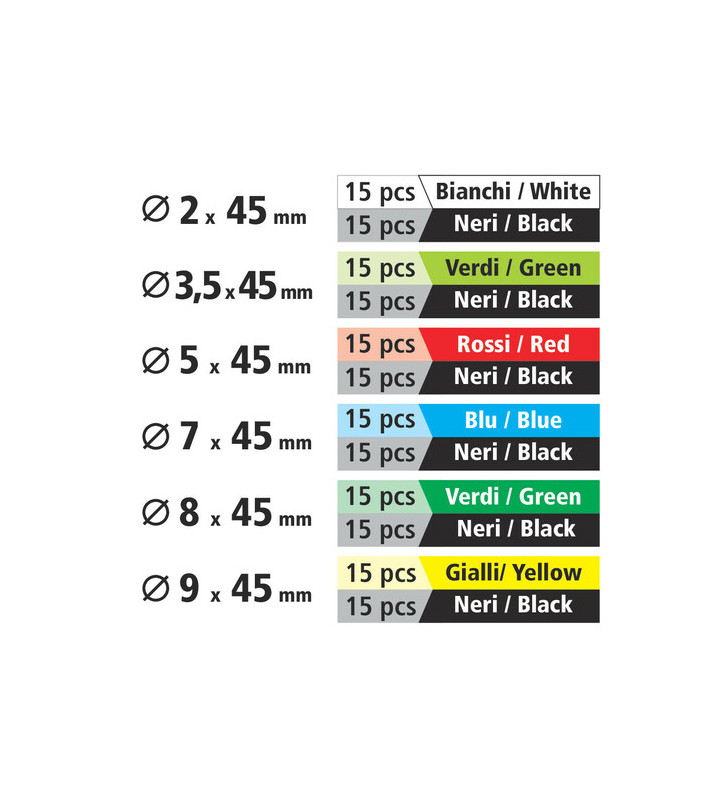Tubos termorretráctiles, juego de 180 uds.