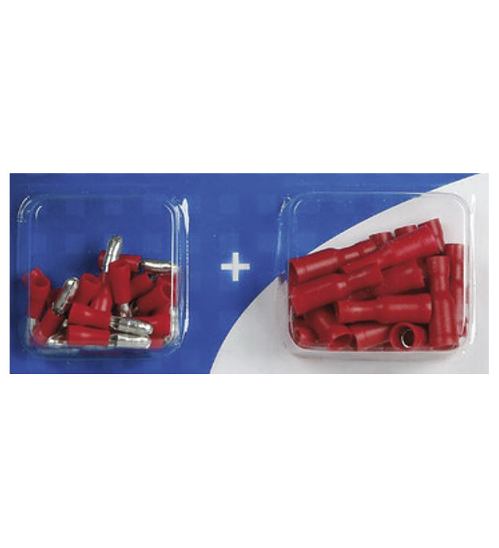 Kit 40 cosses rondes-cosses - Rouge Ø 4 mm