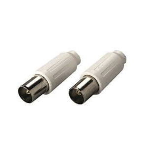 Buchse + Koax 75 Ohm geschirmter Stecker