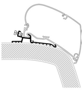 Adaptateur Thule Hymer SX 3,5 mètres