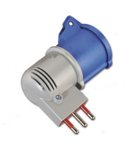 Adaptador enchufe doméstico / toma CEE 16A 2P+T