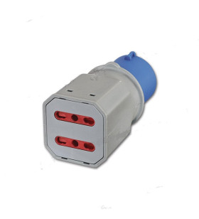 Adaptador para 2 tomas de bypass 230V - 16A