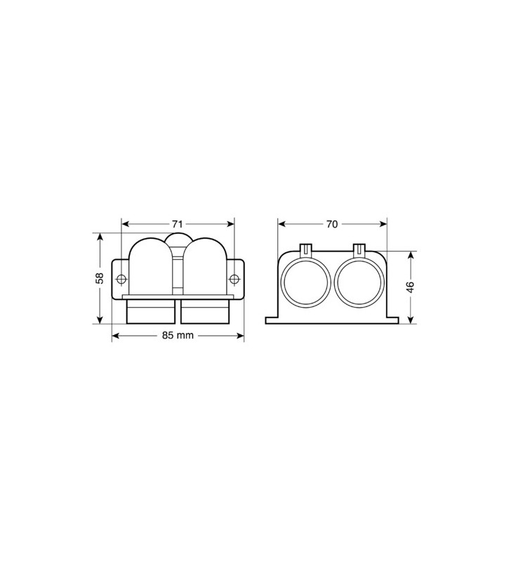 DOUBLE LIGHTER SOCKET 12 / 24V EXT-4