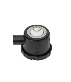 SIPHON 33 MM - PG 25 mm - AVEC FILTRE ET BOUCHON EN ACIER INOXYDABLE