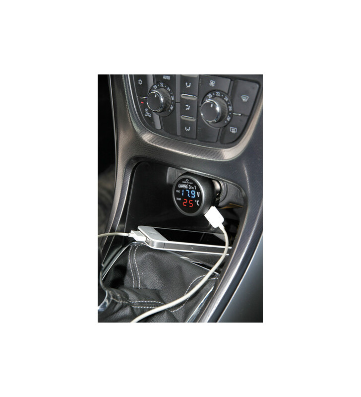 3-IN-1-DIGITALTHERMOMETER STECKER + VOLTIMETER...