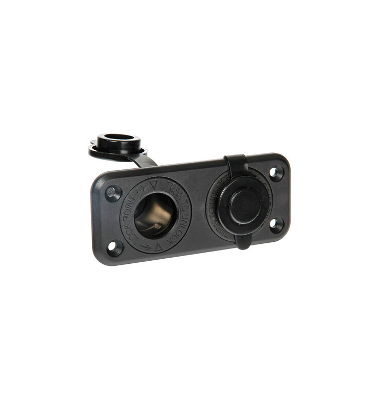 SERIEEXT2 "WATERPROOF DOUBLE SOCKET 12 / 24V"