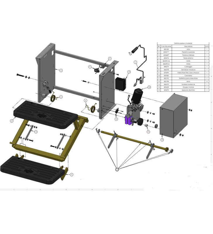 Grupo motor con desbloqueo DX NUEVO ex 425133...