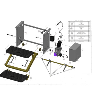 Gruppo motore con sgancio DX NEW ex 425133 ex 425700 gradino PROJECT 2000 10570 - 10575